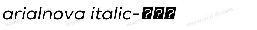 arialnova italic字体转换